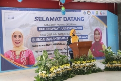 Ketua DWP Kepulauan Seribu Memberi Sambutan.