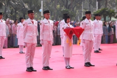 DWP Provinsi DKI Jakarta Hadiri Upacara Peringatan Hari Lahir Pancasila di Balai Kota.