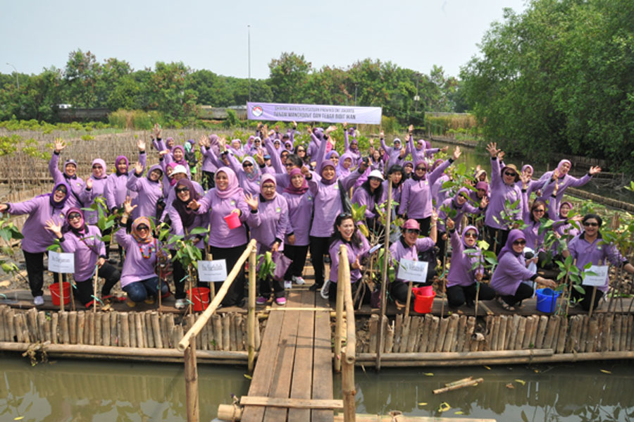 Tanam Pohon Mangrove dan Tebar Benih Ikan