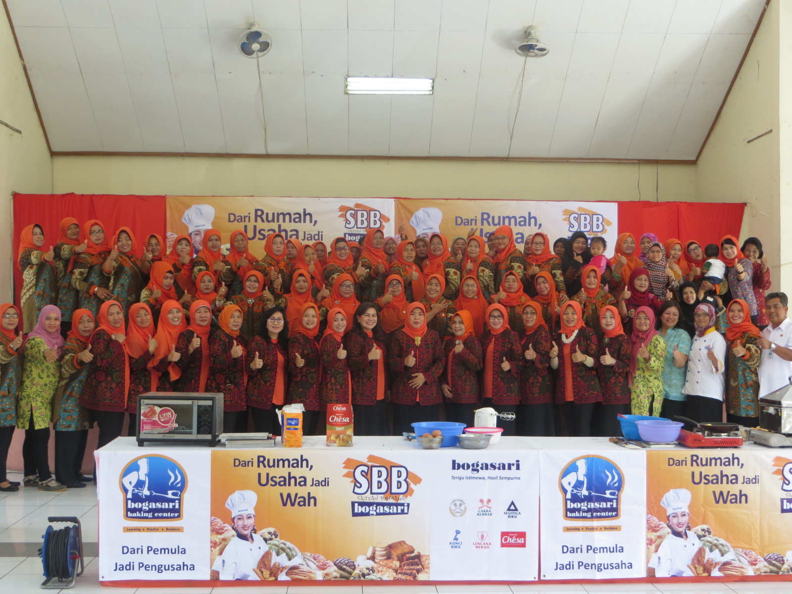 Demo Masak Bogasari di Rusun Dinas Kebersihan Prov. DKI Jakarta